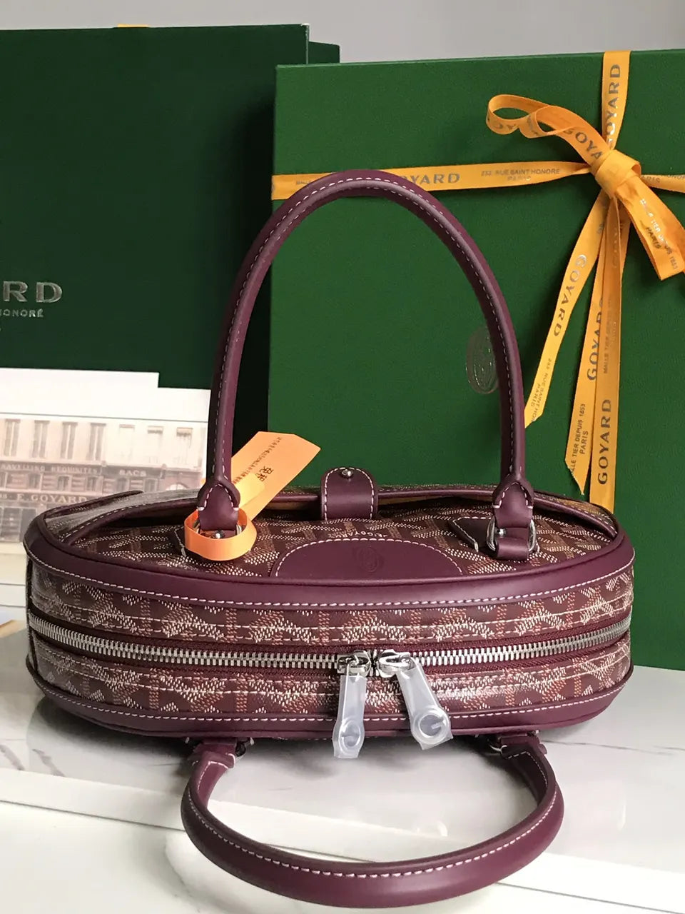 Goyard Plum Dome Bag - Hình 4