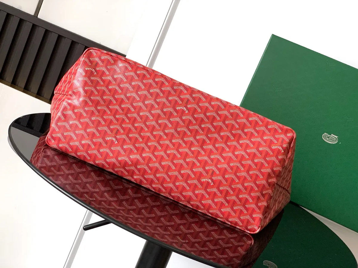 Goyard Coral Red Tote - Hình 4