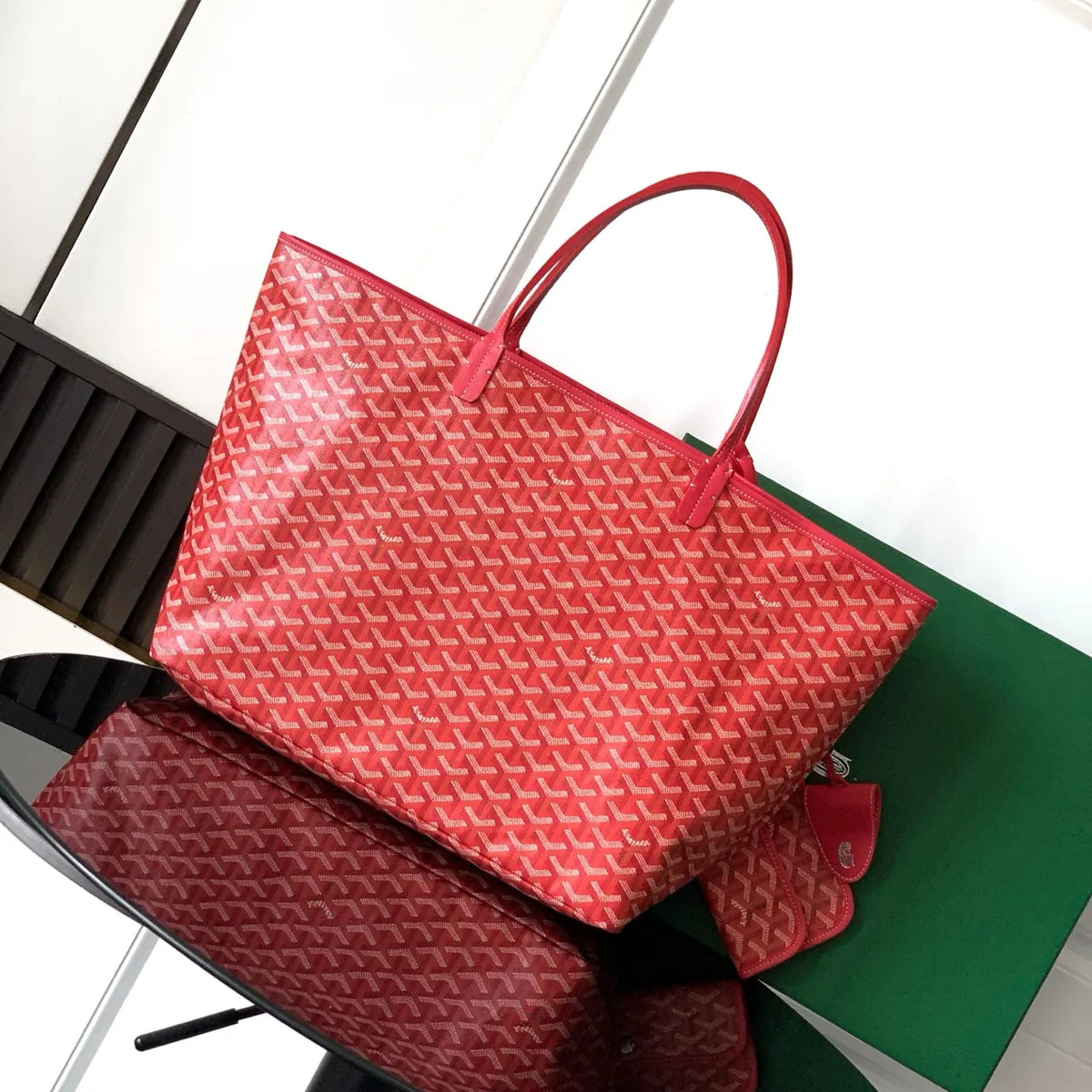 Goyard Coral Red Tote
