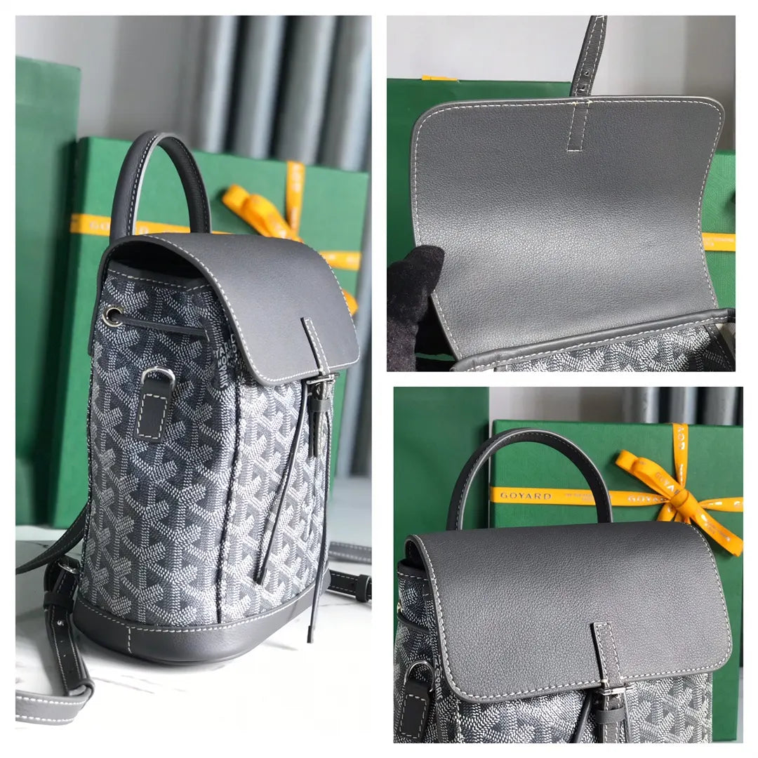 Goyard Black Monogram Isla Backpack - Hình 9