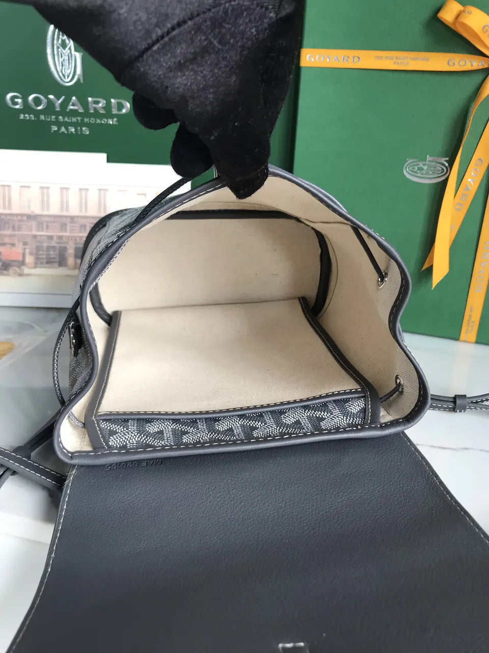 Goyard Black Monogram Isla Backpack - Hình 8