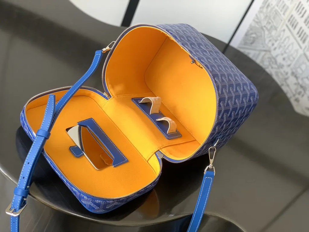 Goyard Royal Blue Vanity Case - Hình 6