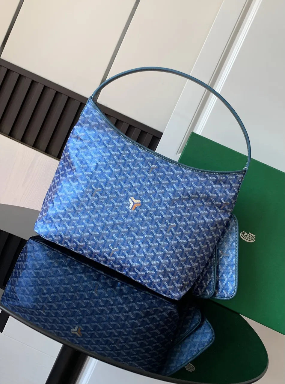 Goyard Blue Vendôme Hobo Bag