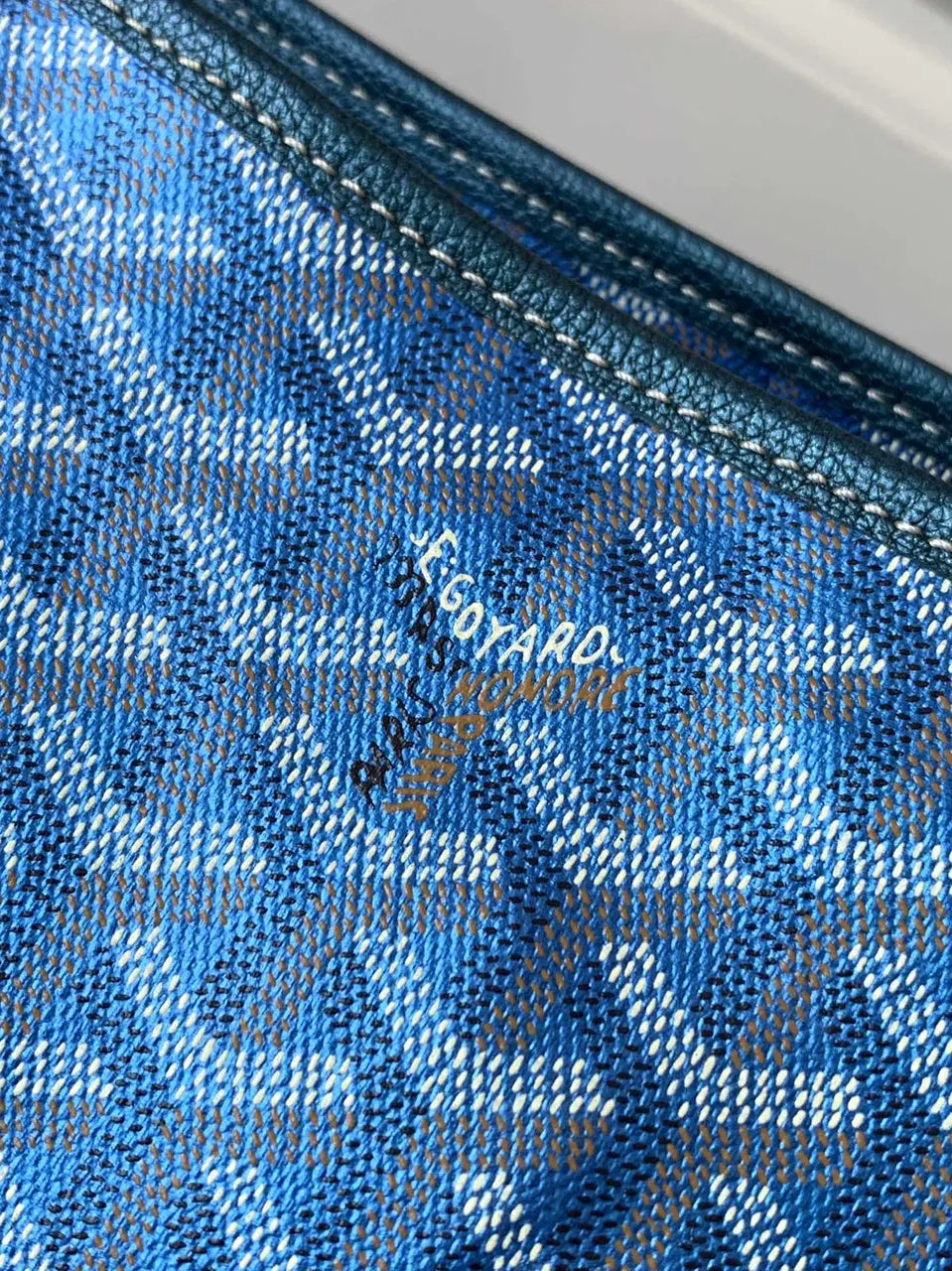 Goyard Blue Vendôme Hobo Bag - Hình 6