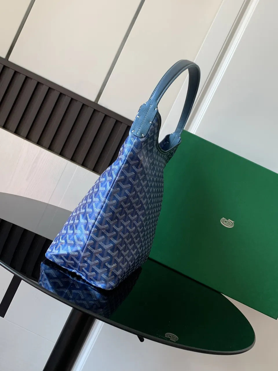 Goyard Blue Vendôme Hobo Bag - Hình 2