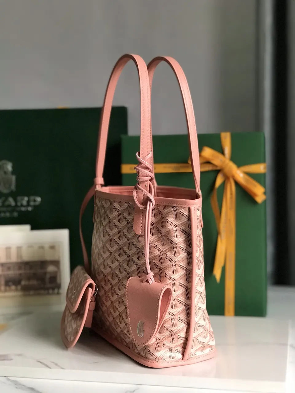 Goyard Rose Salmon Artois MM - Hình 2