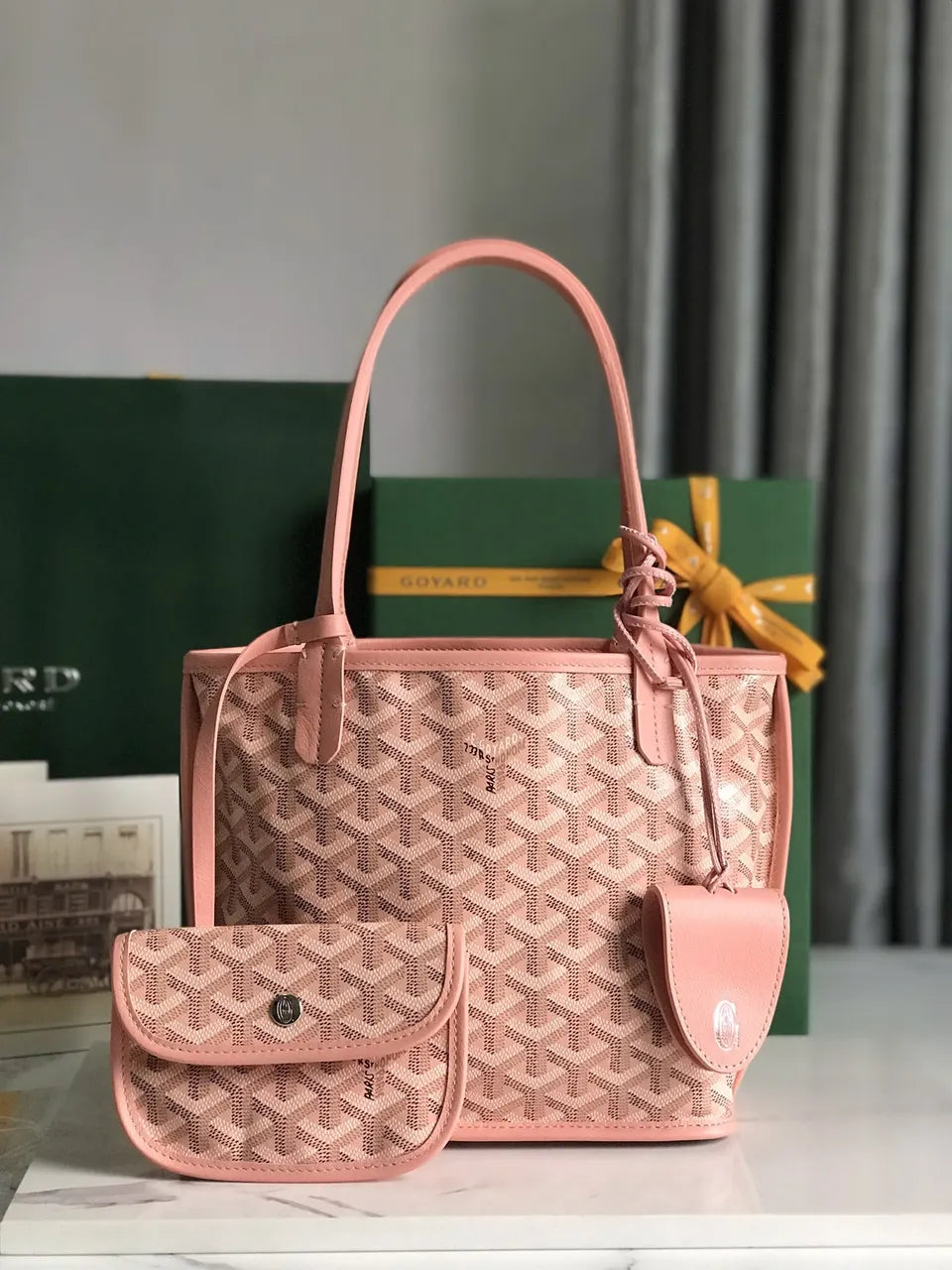 Goyard Rose Salmon Artois MM