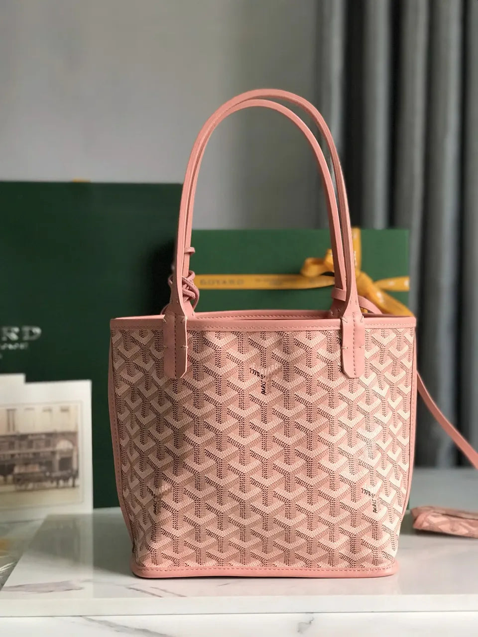 Goyard Rose Salmon Artois MM - Hình 3