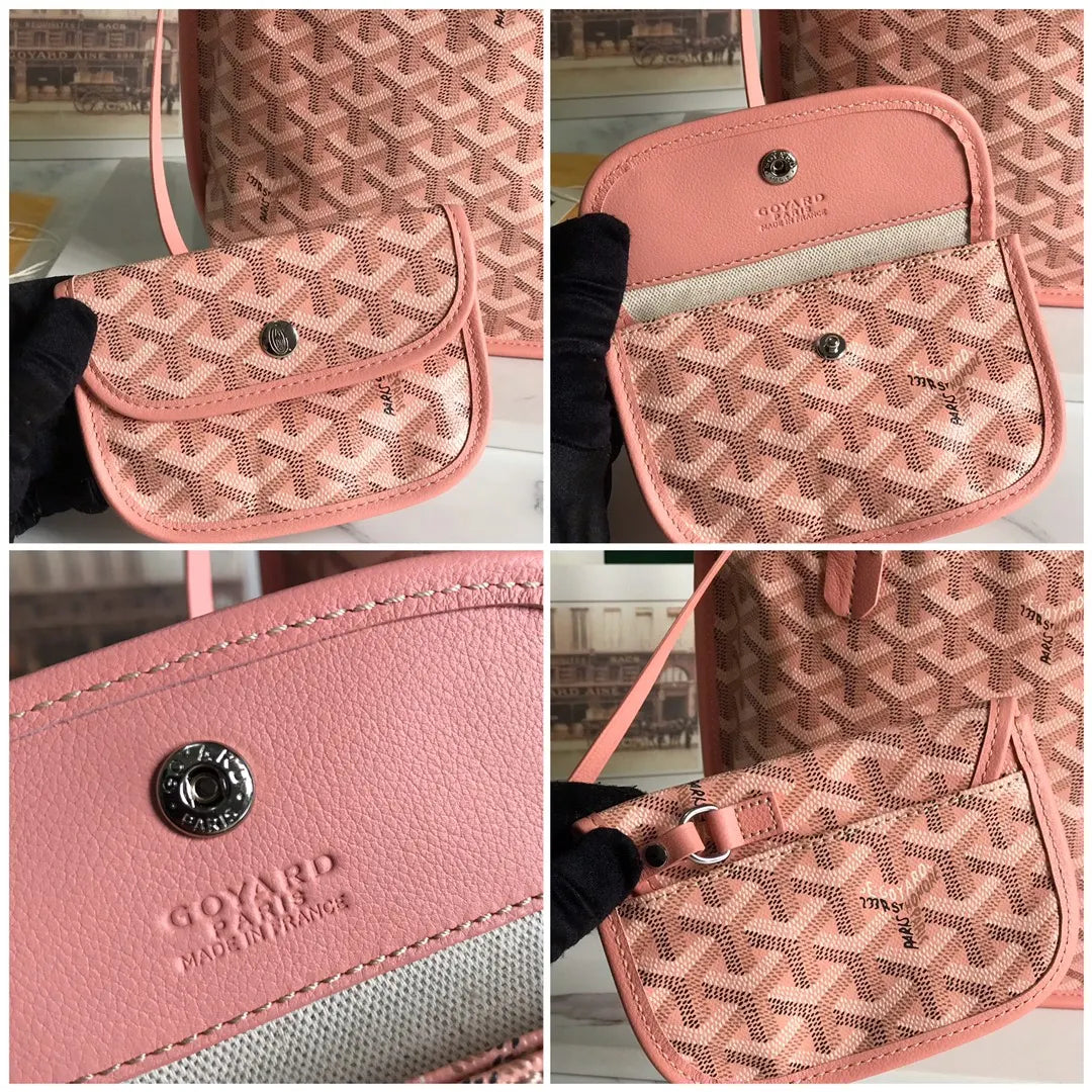 Goyard Rose Salmon Artois MM - Hình 9