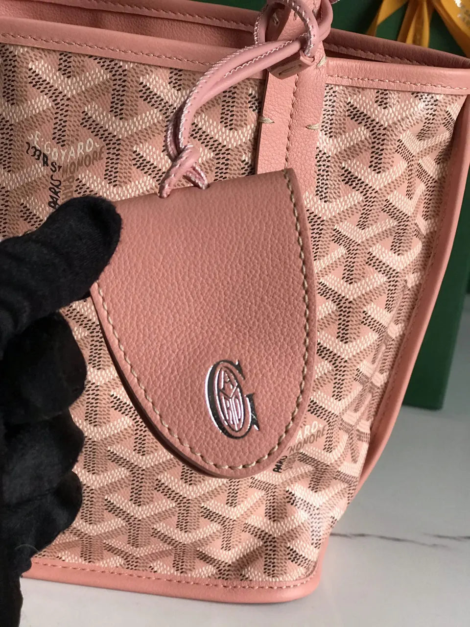 Goyard Rose Salmon Artois MM - Hình 5
