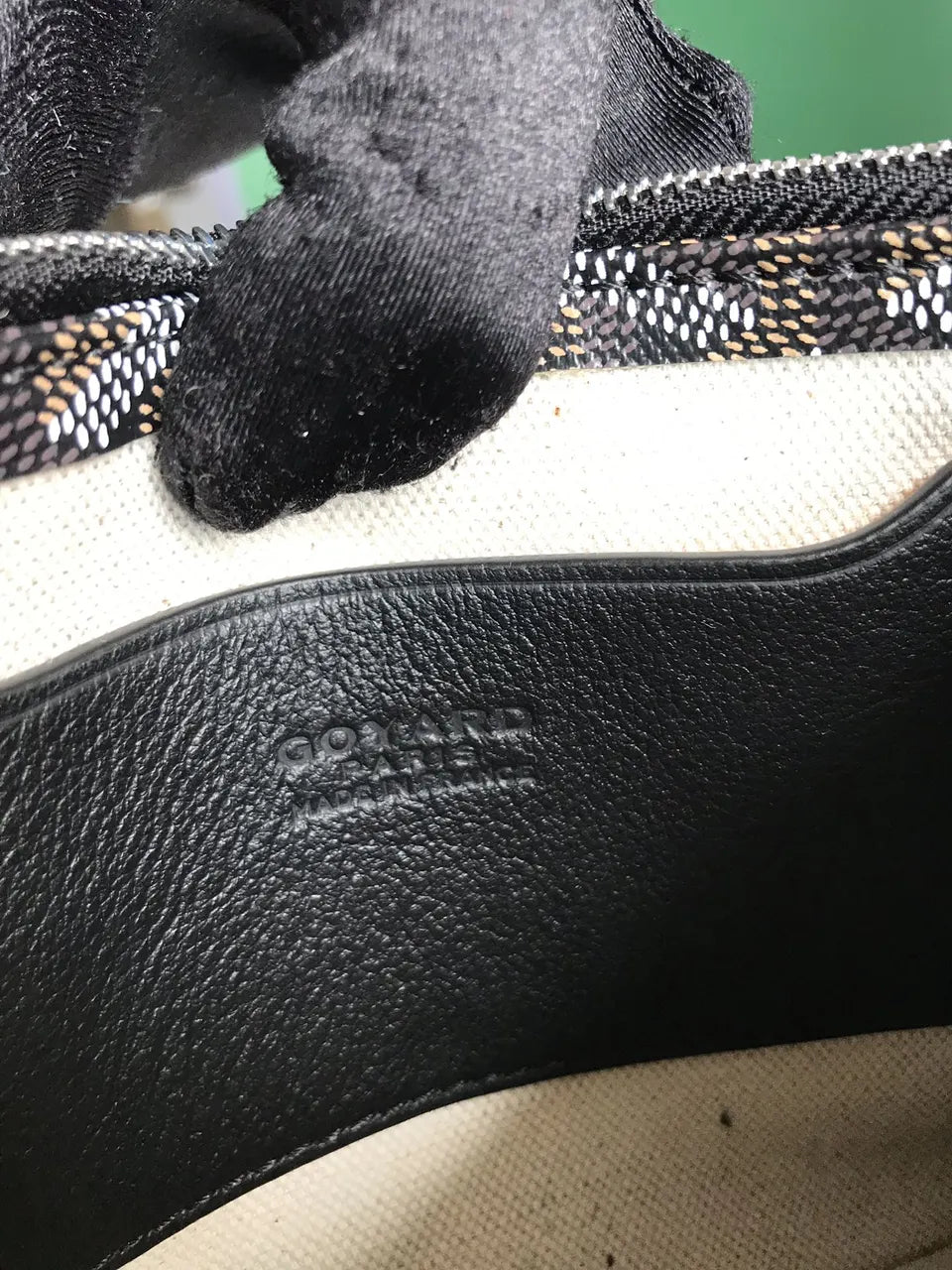 structured Goyard Black Marquises Bag - Hình 6