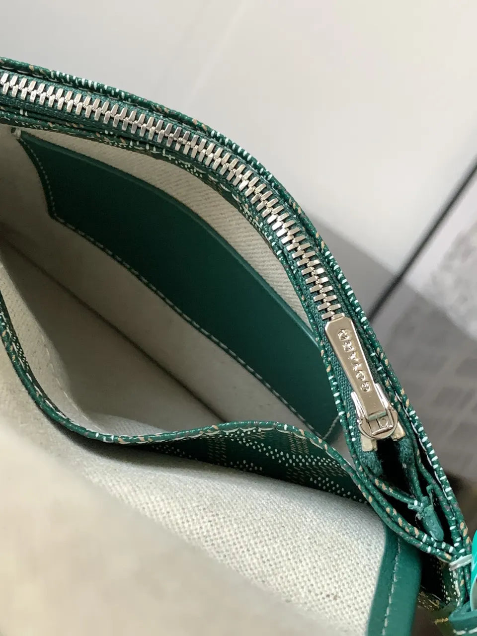 Goyard Green Goyardine Camera Bag - Hình 6