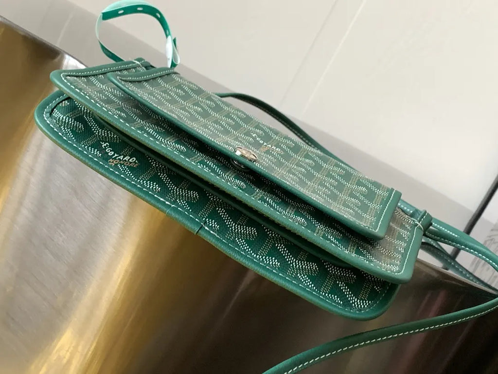 Goyard Green Goyardine Camera Bag - Hình 3