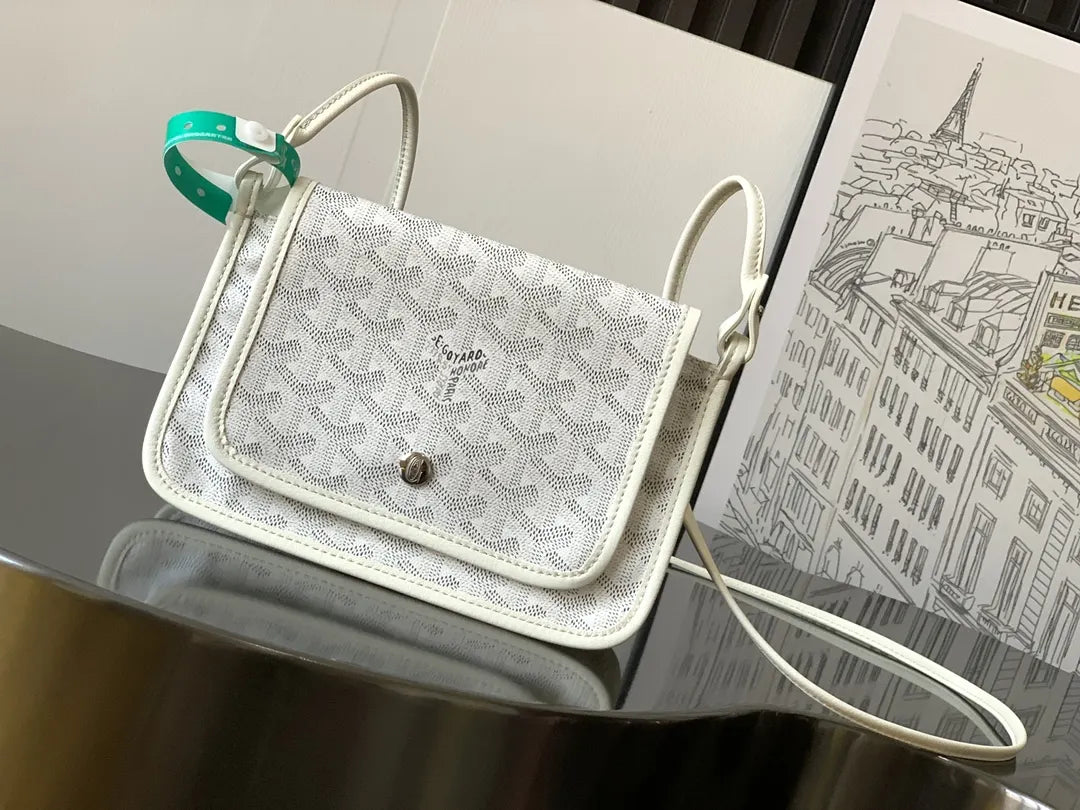 chic Goyard White Goyardine Minaudiere