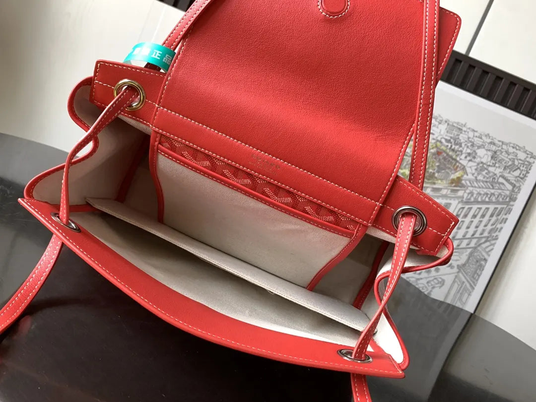 Goyard Red Minaudiere Bag - Hình 7