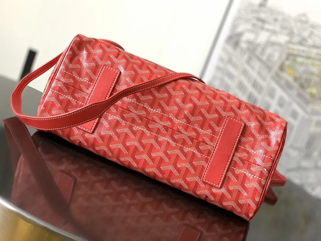 Goyard Red Minaudiere Bag - Hình 3