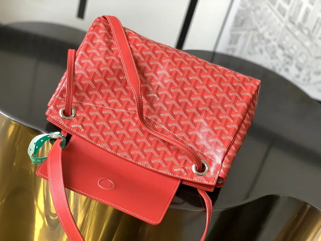 Goyard Red Minaudiere Bag - Hình 6