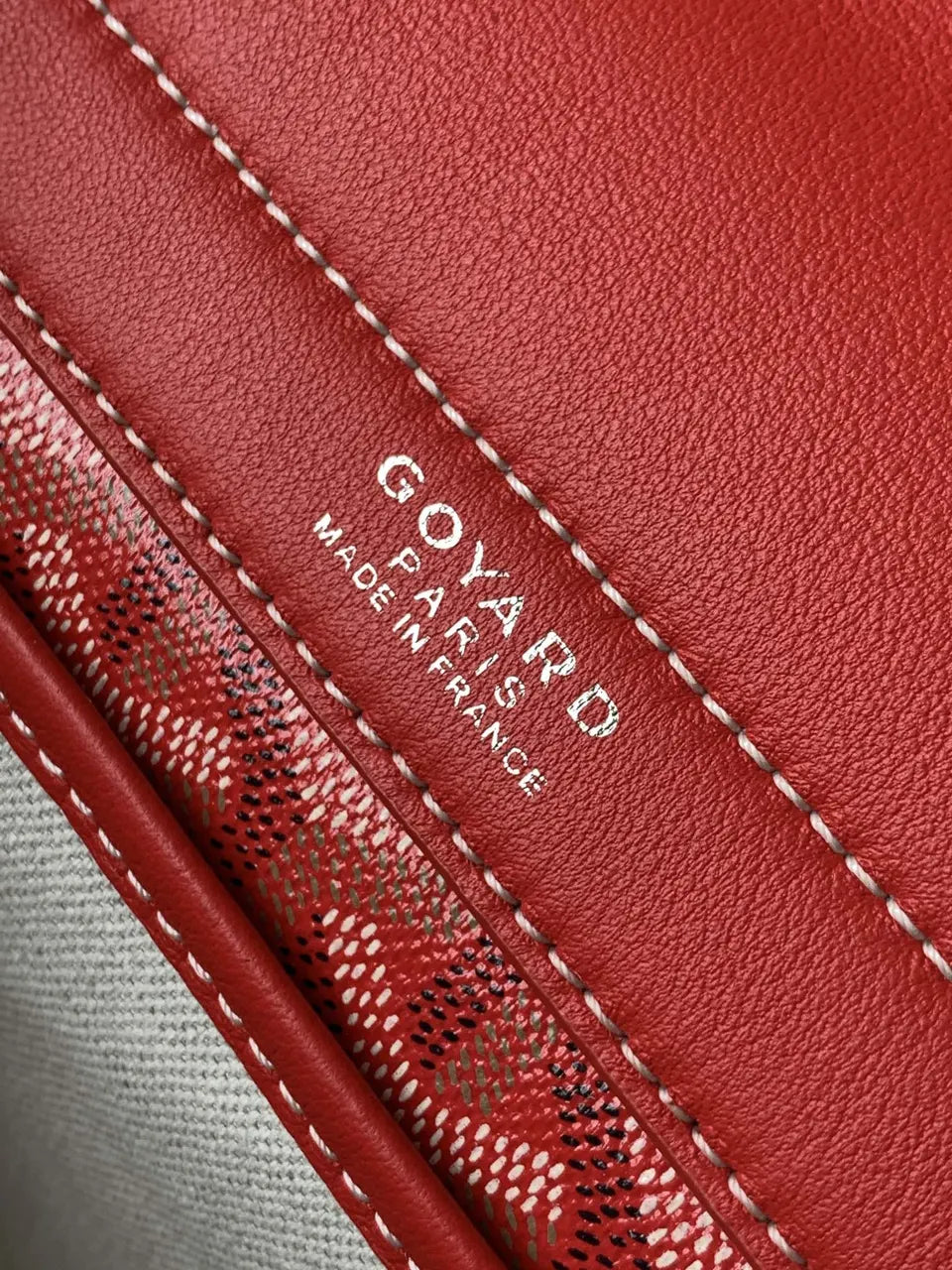 Goyard Red Minaudiere Bag - Hình 8