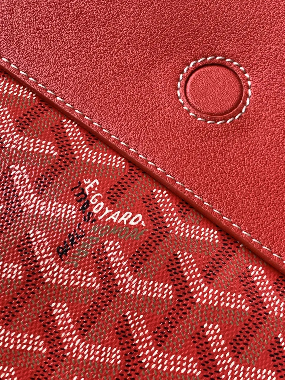 Goyard Red Minaudiere Bag - Hình 5