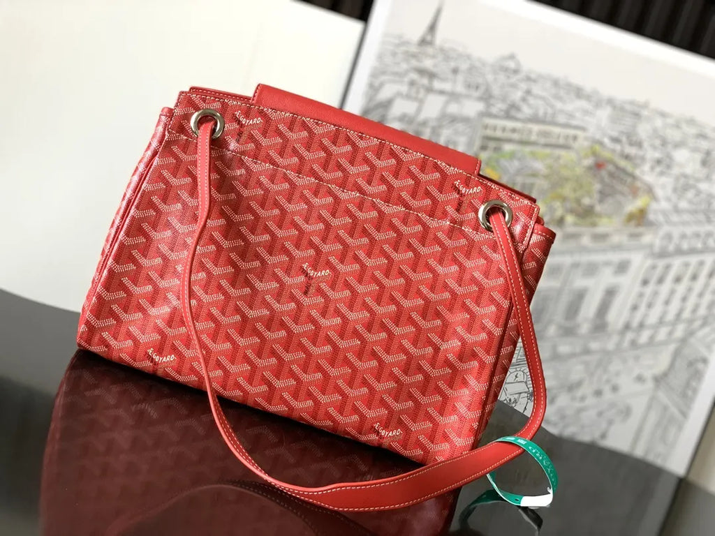 Goyard Red Minaudiere Bag - Hình 2