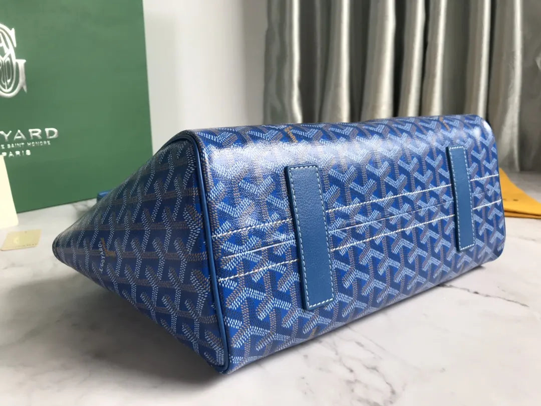 signature Goyard Blue Vendôme Bag - Hình 4
