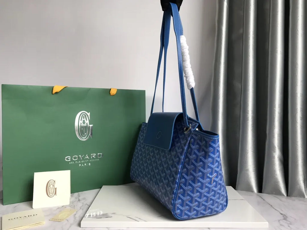 signature Goyard Blue Vendôme Bag - Hình 2