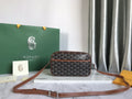 chevron Goyard Brown Camera Bag
