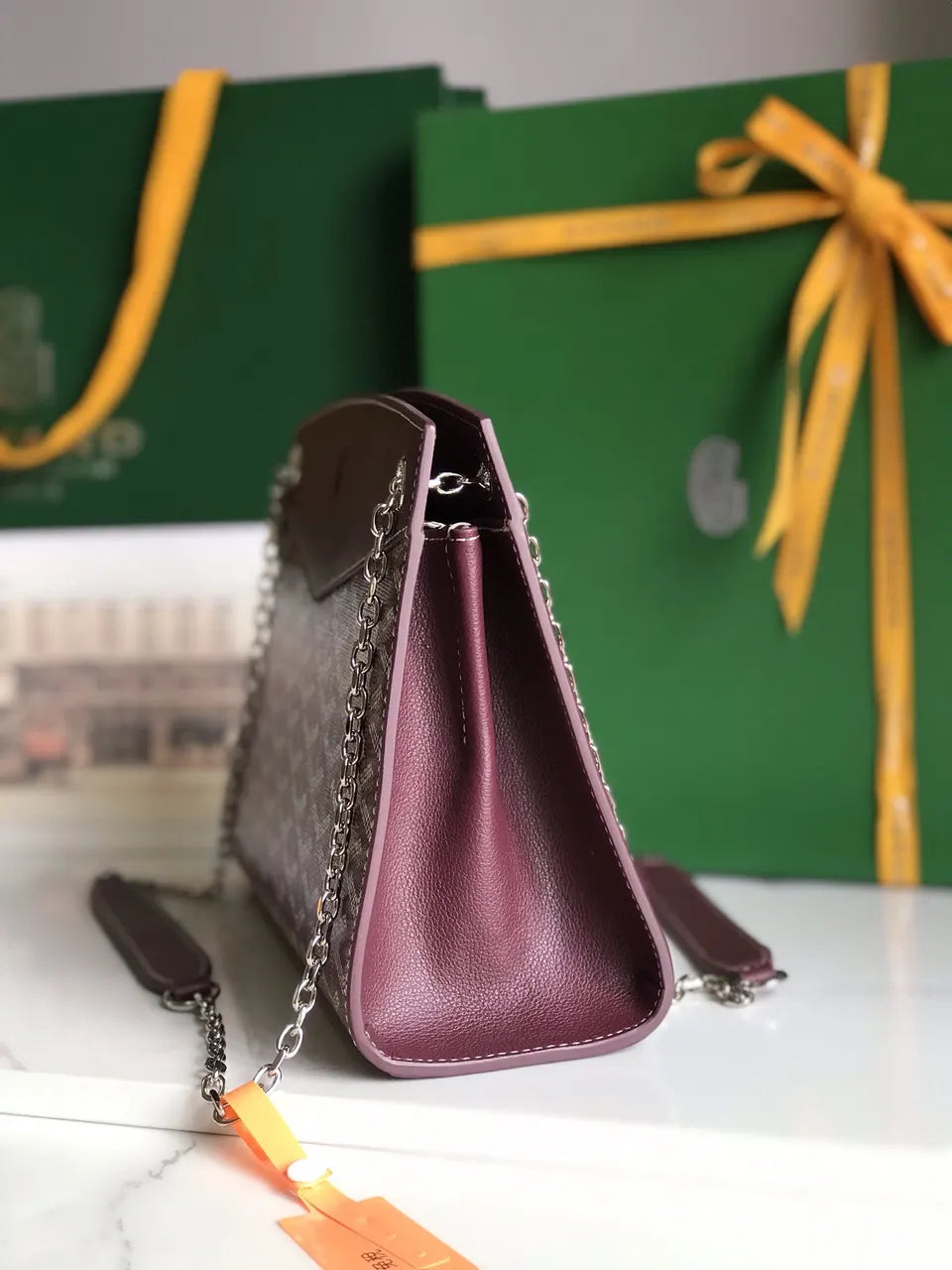 Goyard Plum Saigon Soft Bag - Hình 3