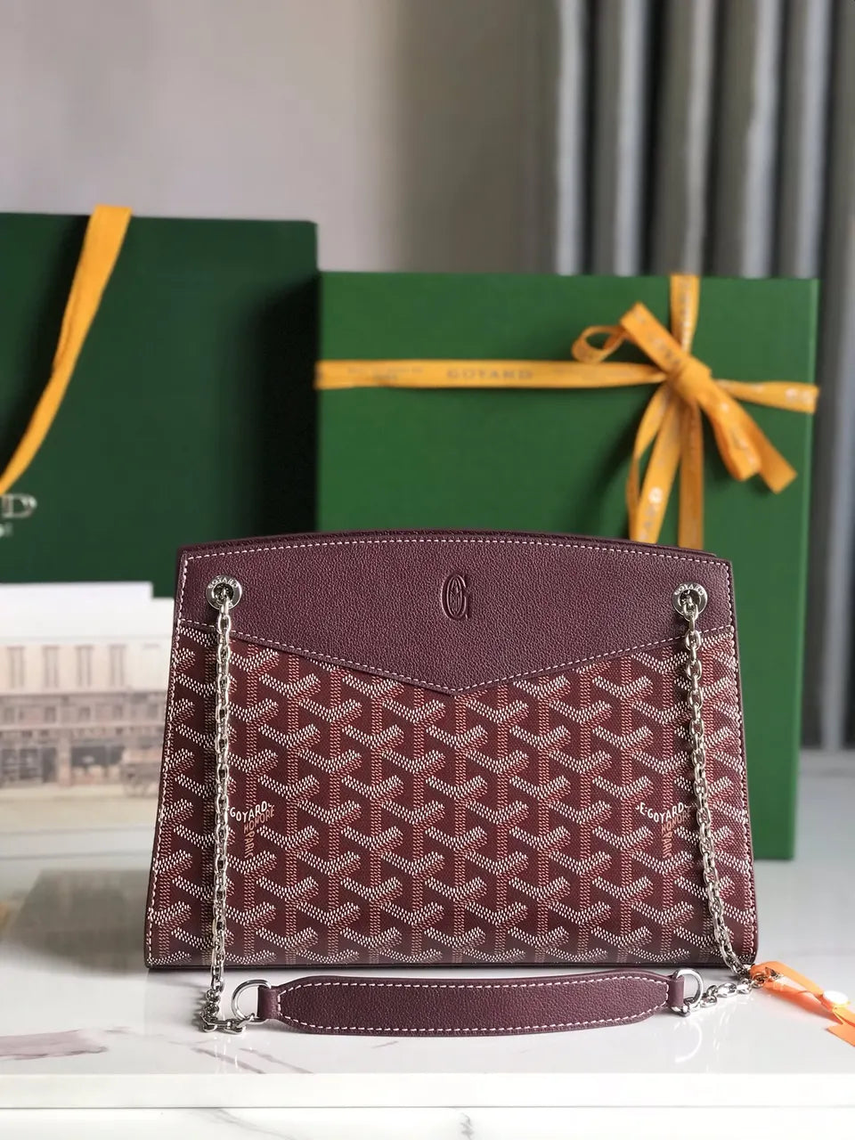 Goyard Plum Saigon Soft Bag - Hình 2