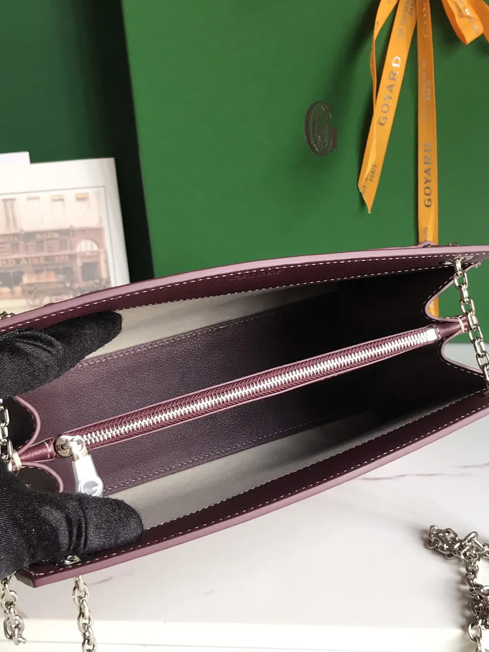 Goyard Plum Saigon Soft Bag - Hình 7