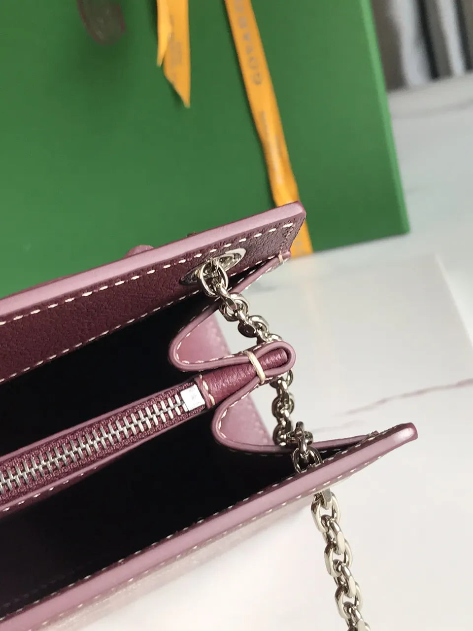 Goyard Plum Saigon Soft Bag - Hình 8