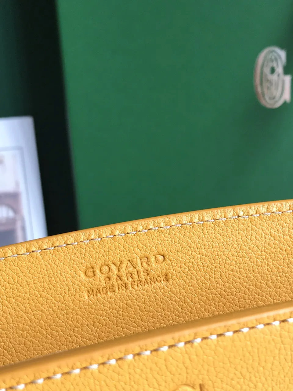Goyard Yellow Saigon Soft Bag - Hình 7