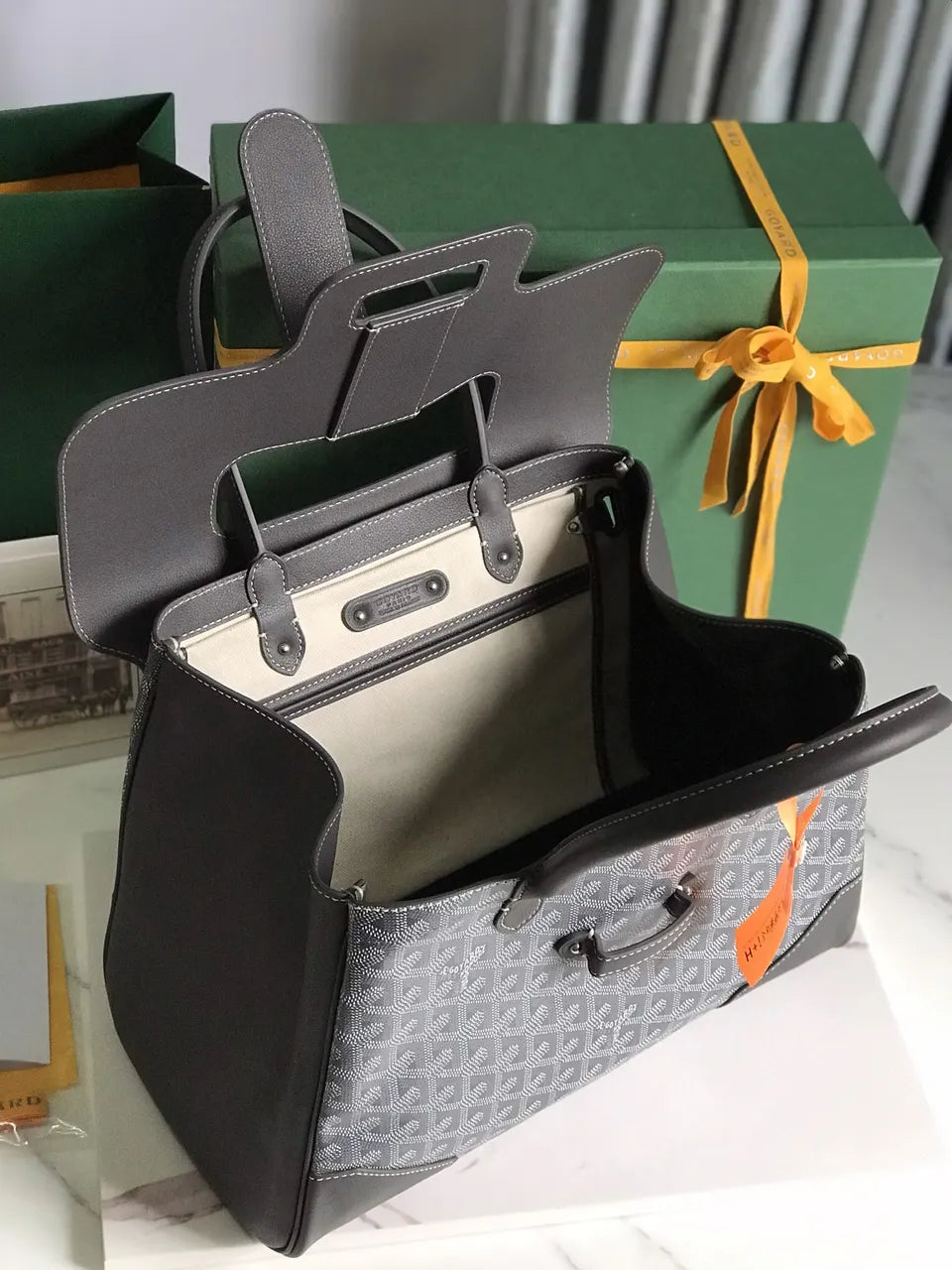 Goyard Grey Comore Bag - Hình 9