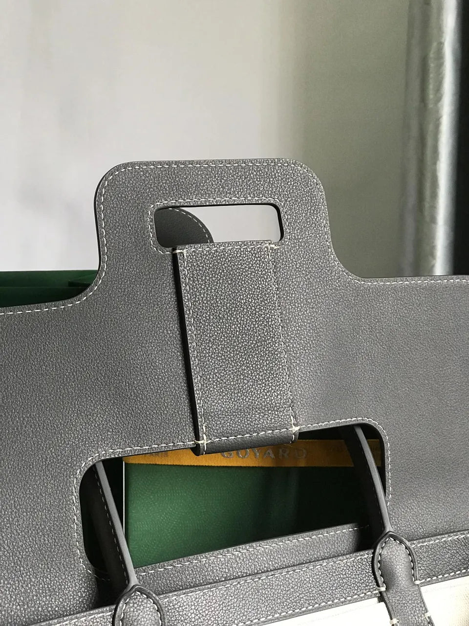 Goyard Grey Comore Bag - Hình 6