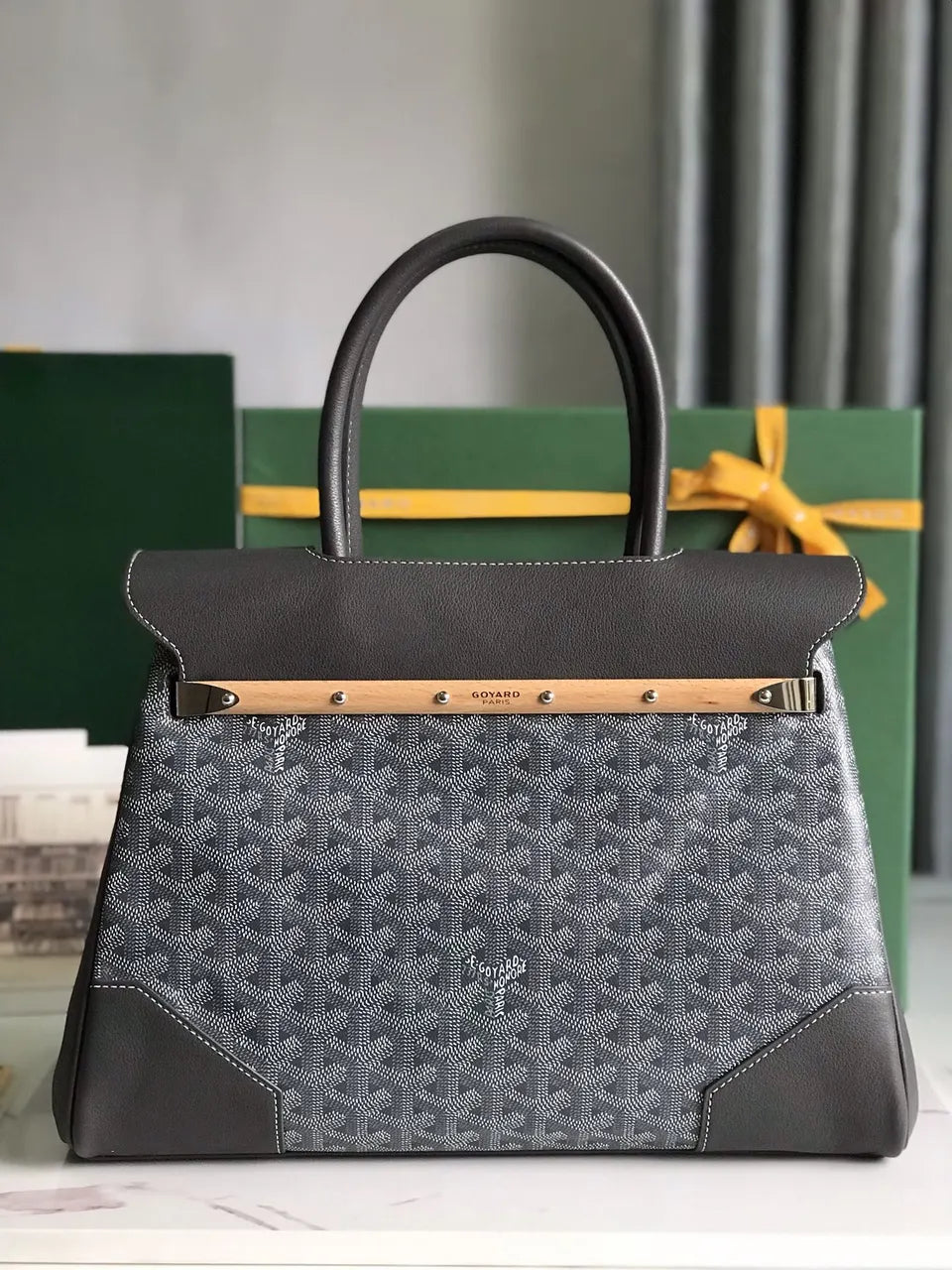 Goyard Grey Comore Bag - Hình 3