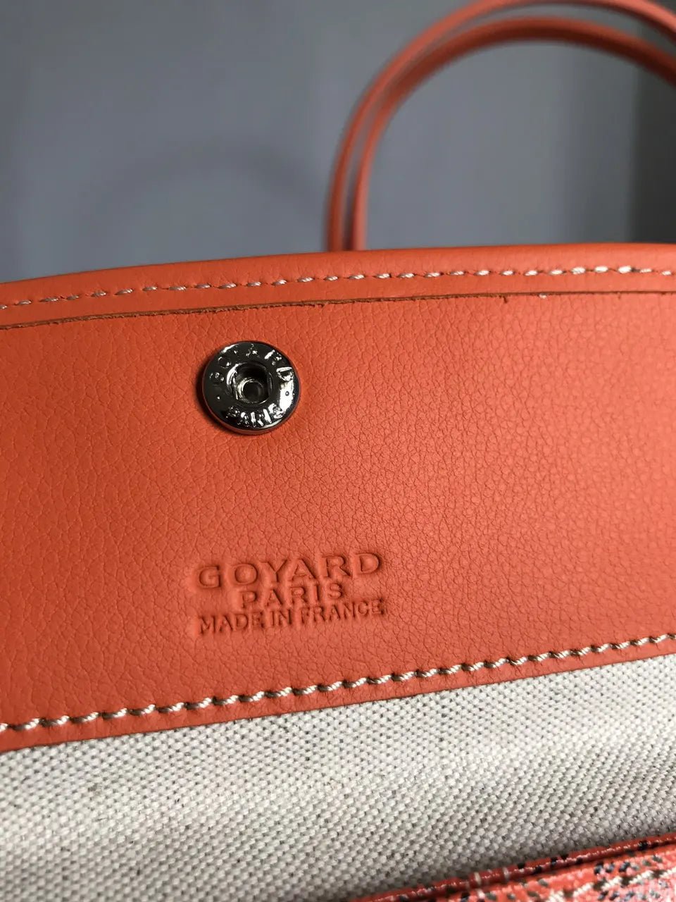 Goyard Orange Saint Louis Tote - Hình 8