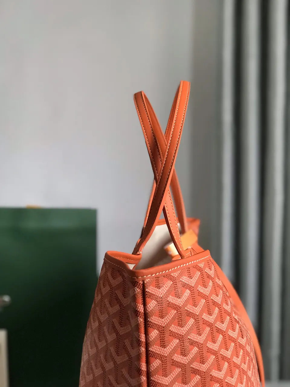 Goyard Orange Saint Louis Tote - Hình 6