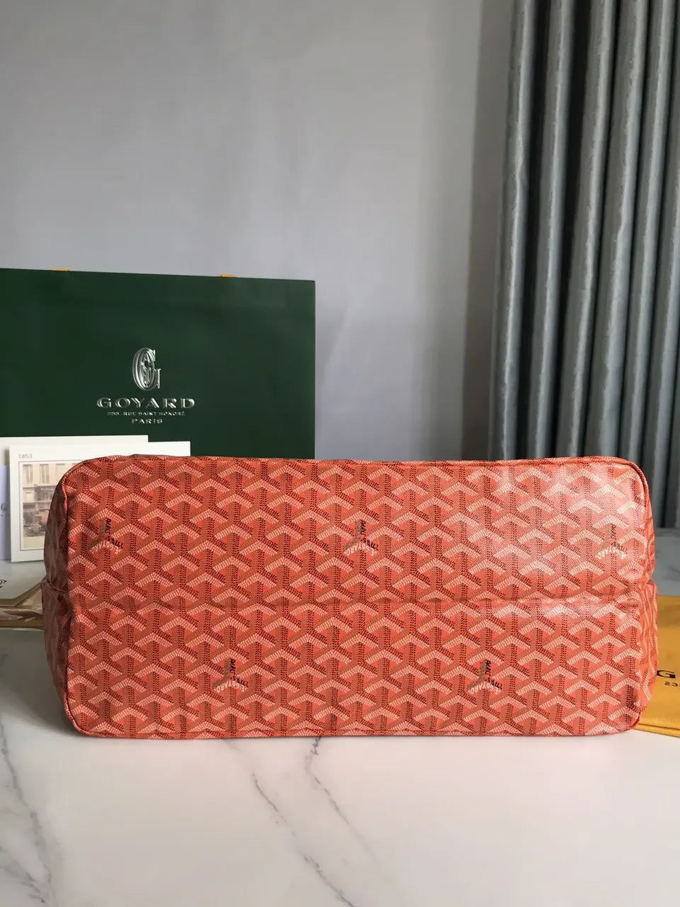 Goyard Orange Saint Louis Tote - Hình 3
