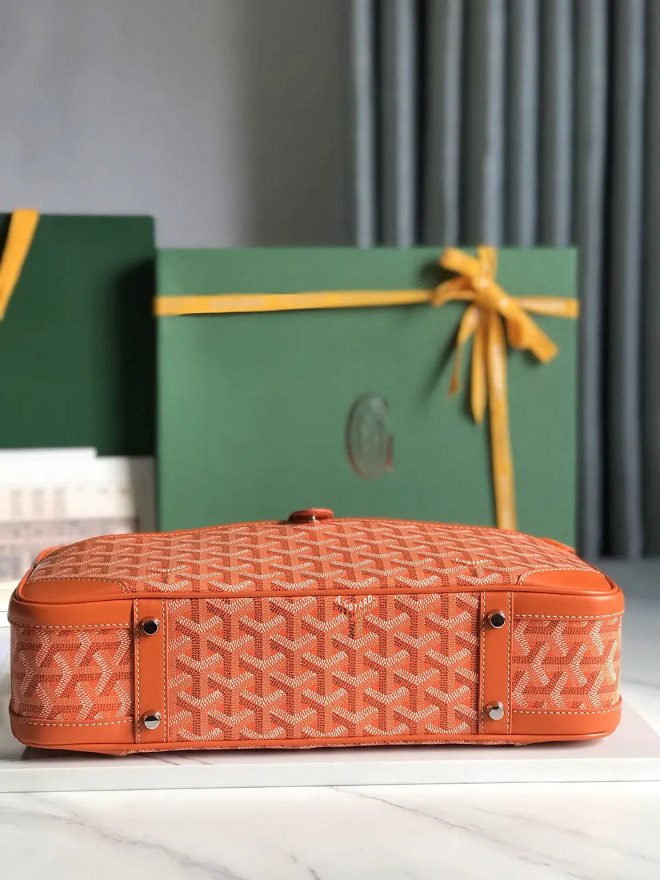 Goyard Orange Aligre Bag - Hình 5
