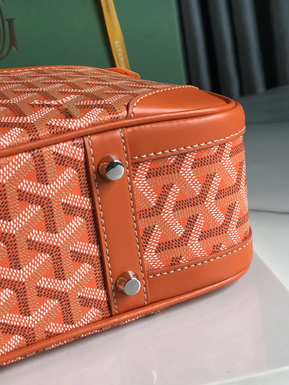 Goyard Orange Aligre Bag - Hình 6
