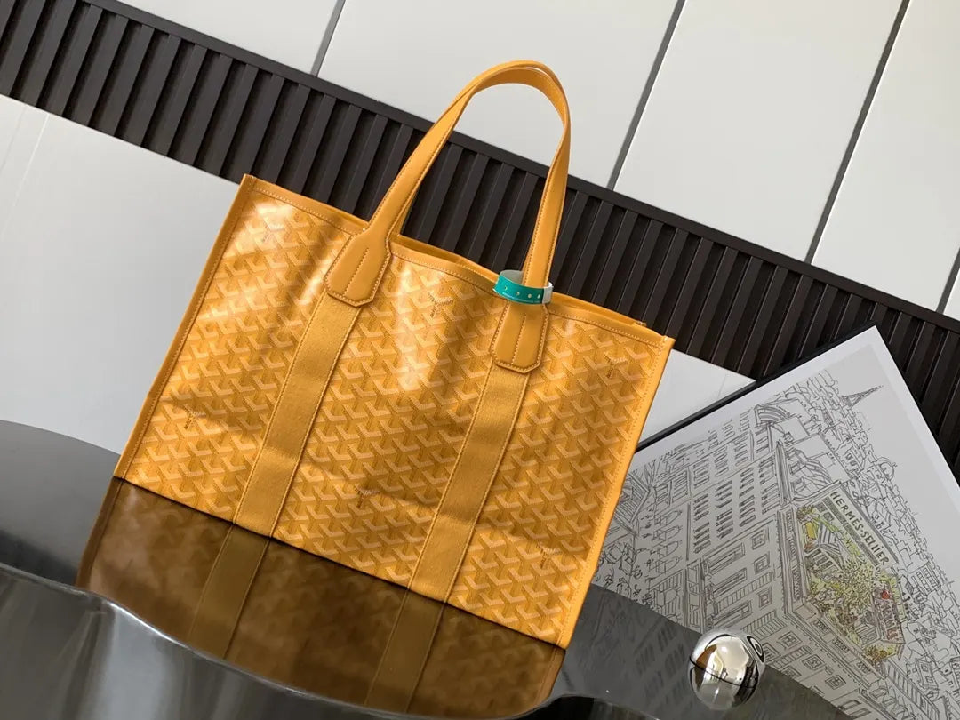 Goyard Yellow Artois Dog Tote - Hình 3