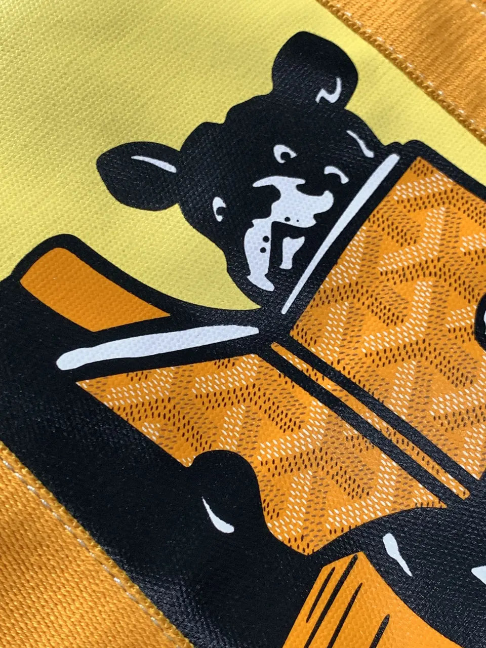 Goyard Yellow Artois Dog Tote - Hình 6