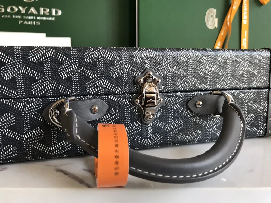 Goyard Gray Case Bag - Hình 6