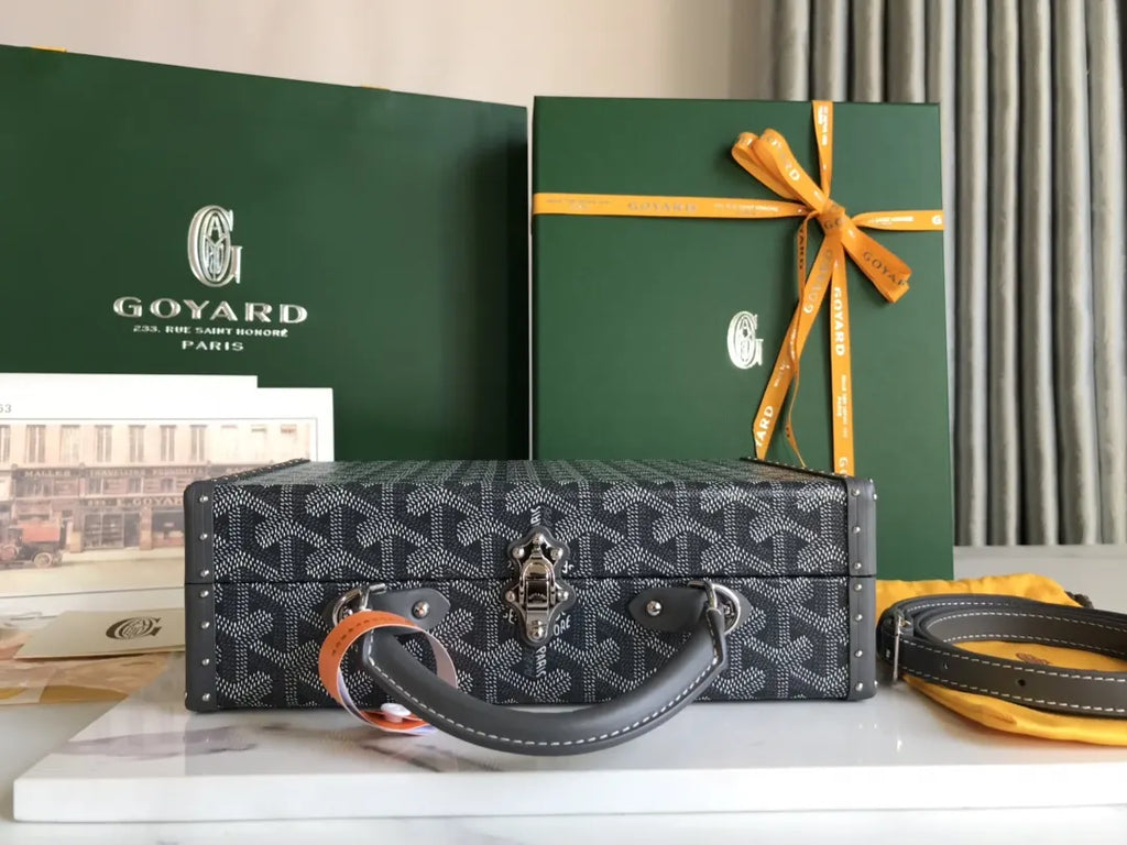 Goyard Gray Case Bag - Hình 5