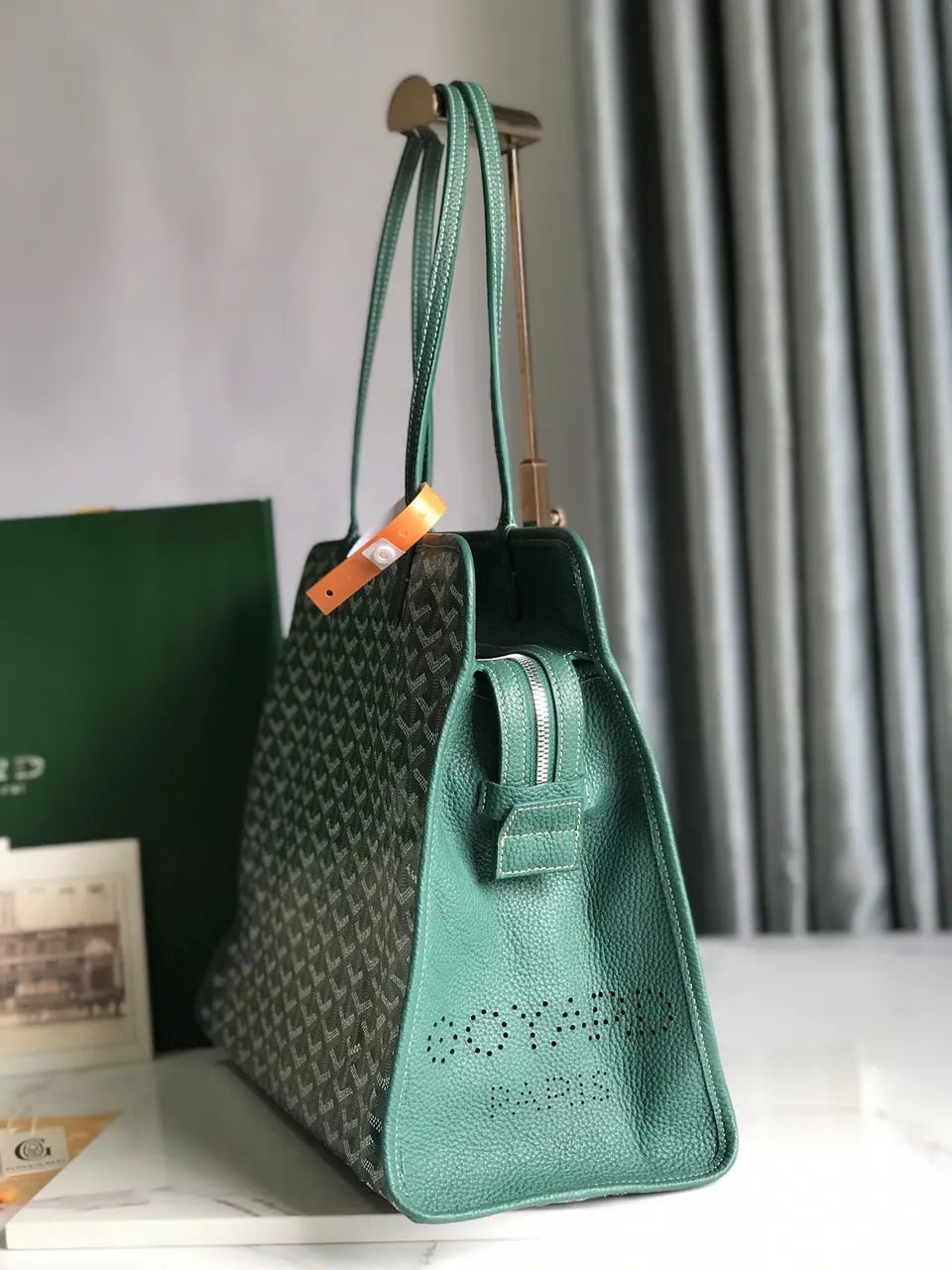 Goyard Anjou Green Tote - Hình 2