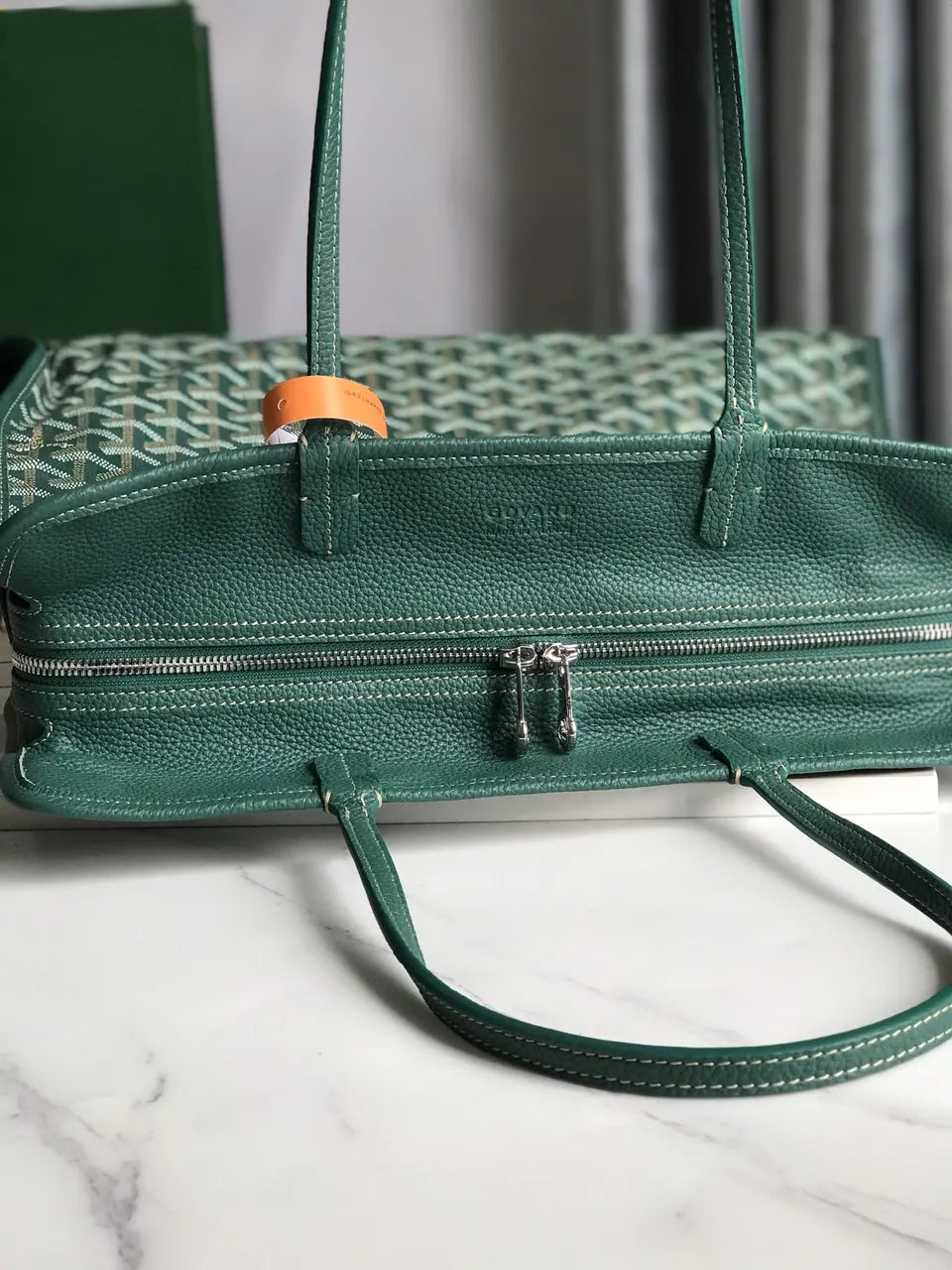 Goyard Anjou Green Tote - Hình 6