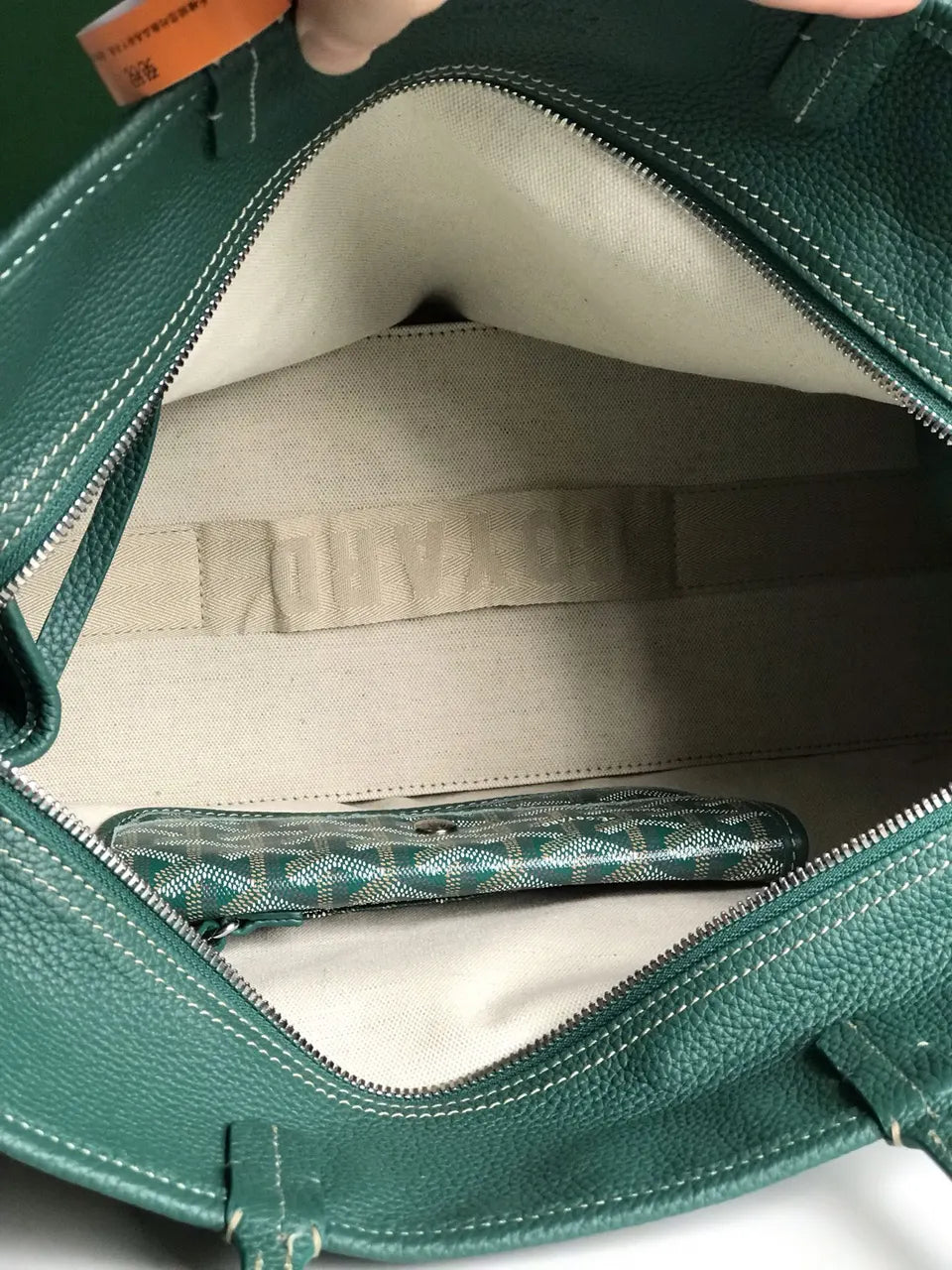 Goyard Anjou Green Tote - Hình 8