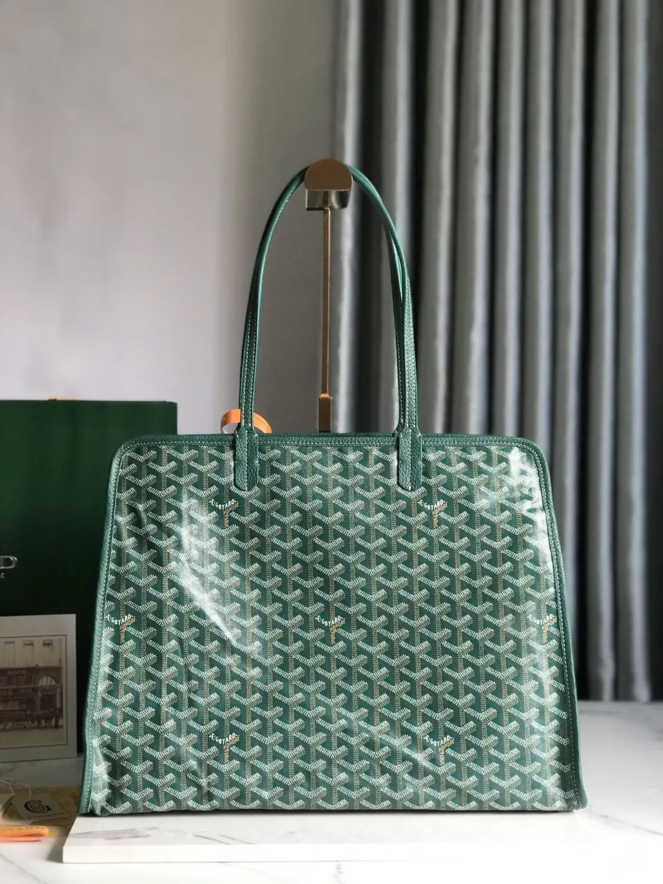 Goyard Anjou Green Tote - Hình 3