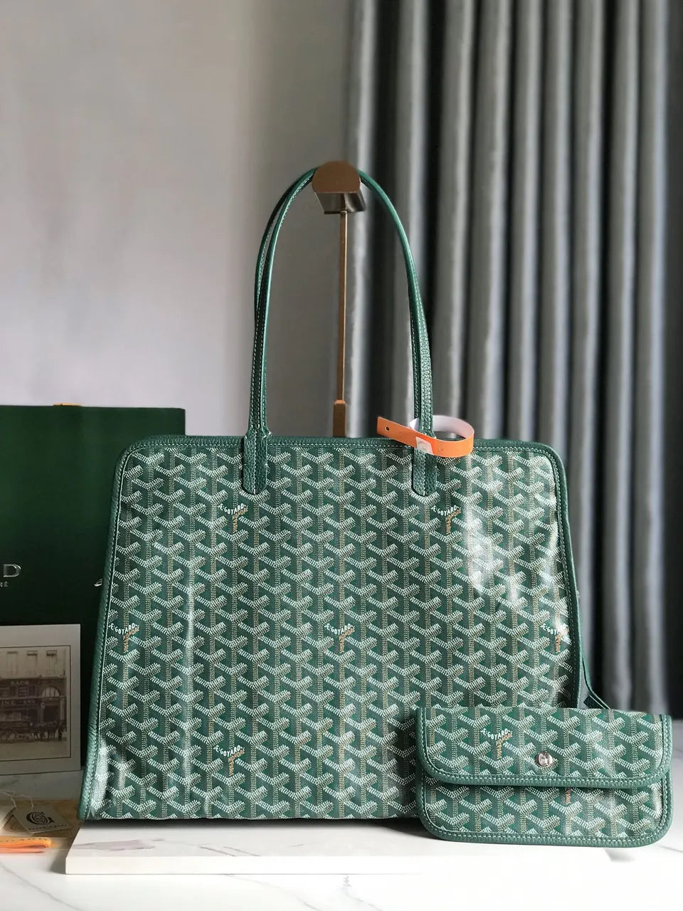 Goyard Anjou Green Tote