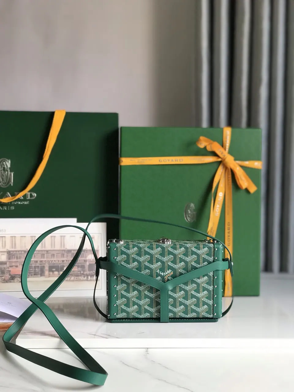 Goyard Vert Saigon Box Bag